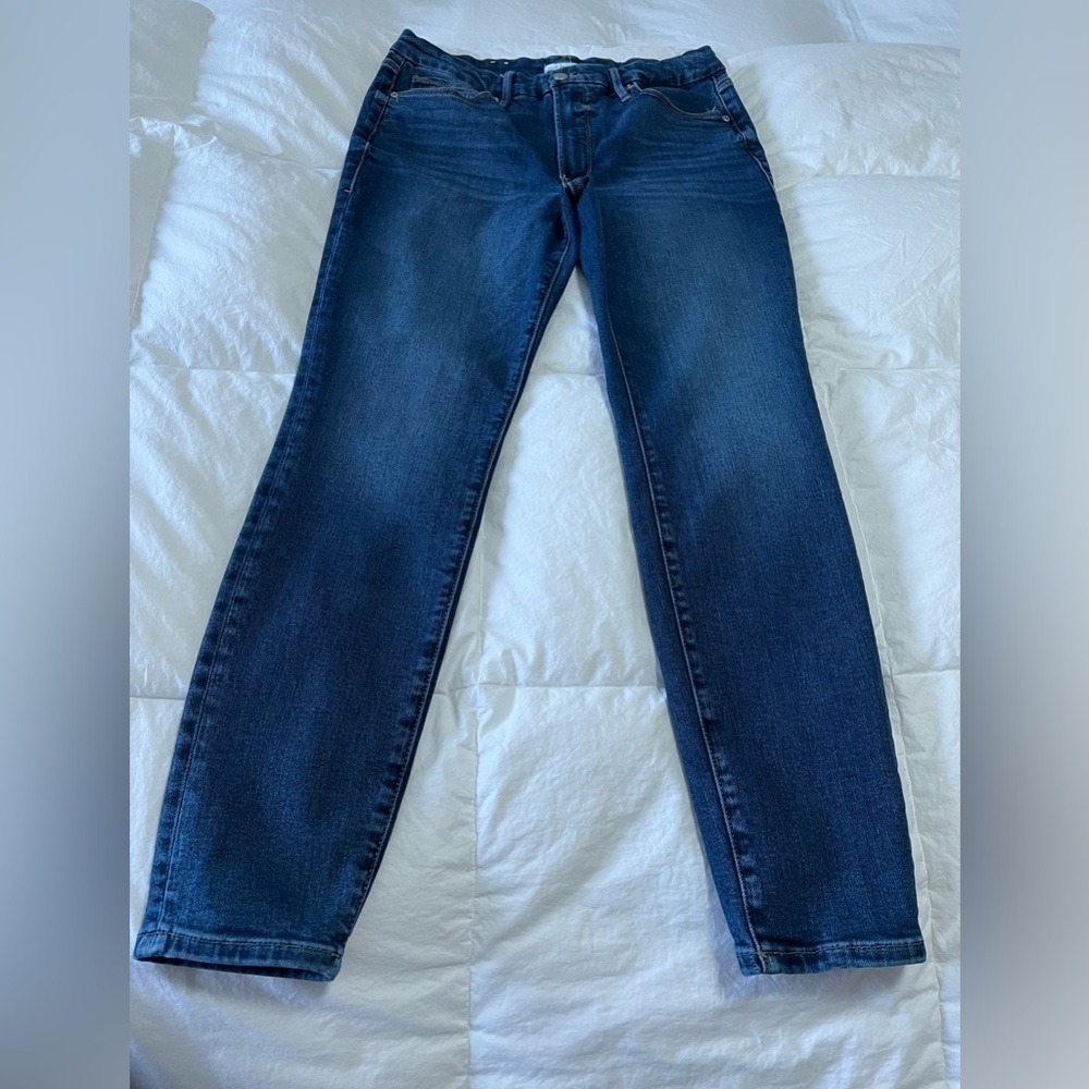 Good American Good Legs Skinny Crop Jeans Size 10/30.